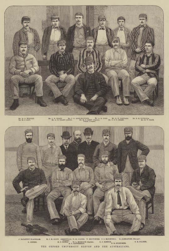 The Oxford University Eleven and the Australians by English School
