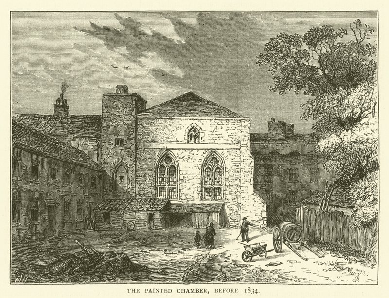 The Painted Chamber, before 1834 by English School