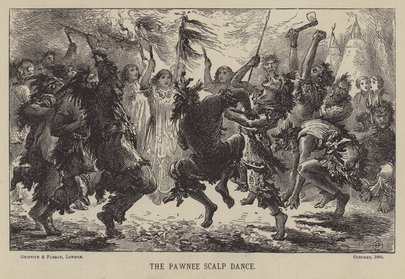 The Pawnee Scalp Dance by English School