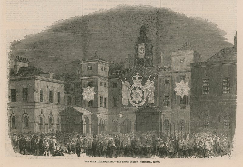 The Peace Illuminations at the Horse Guards by English School