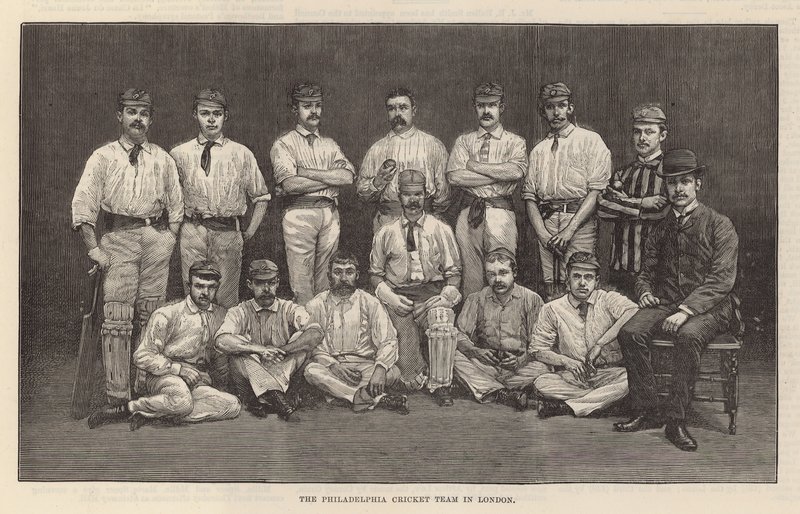 The Philadelphia Cricket Team in London by English School