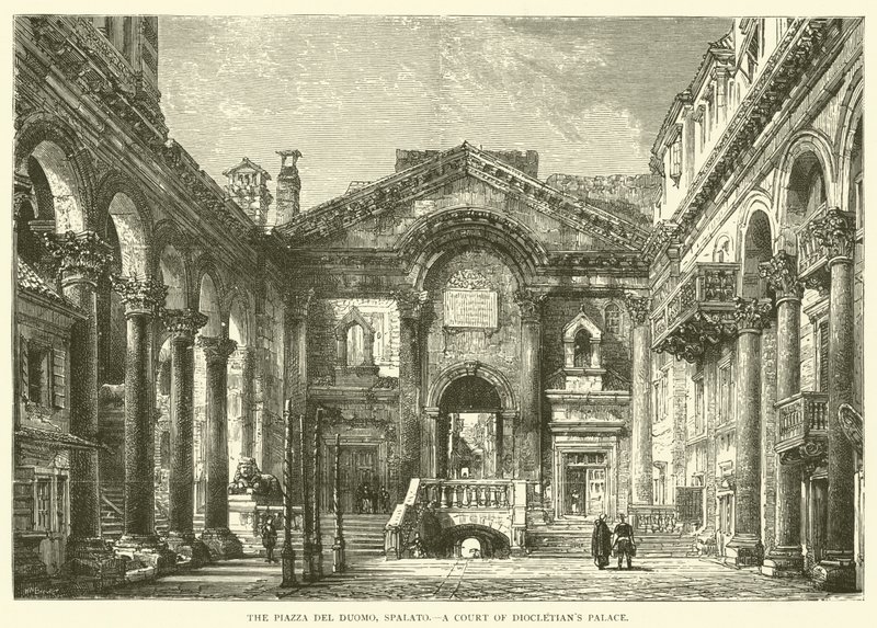 The Piazza del Duomo, Split, A Court of Diocletian