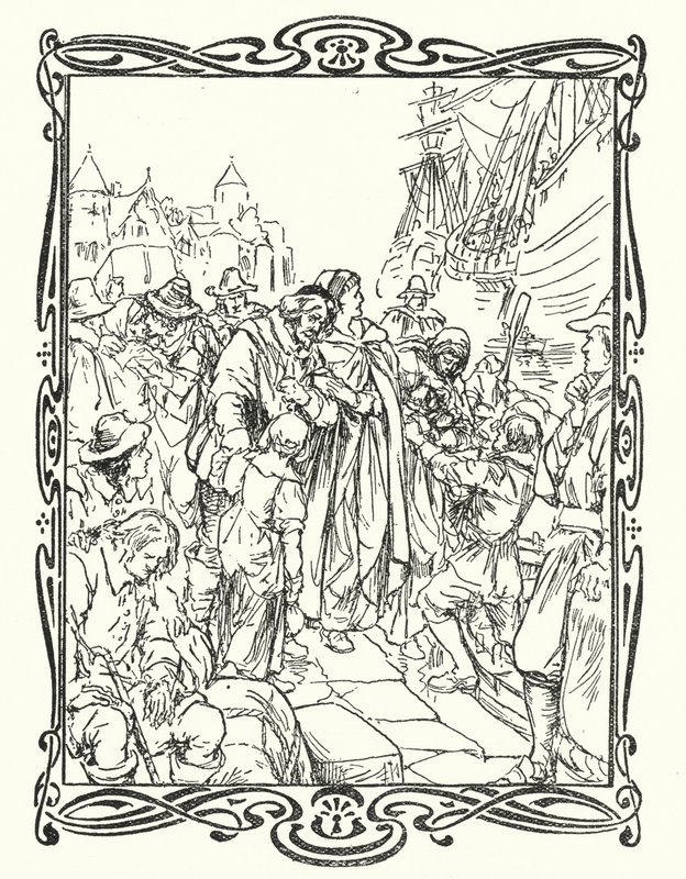 The Pilgrim Fathers by English School