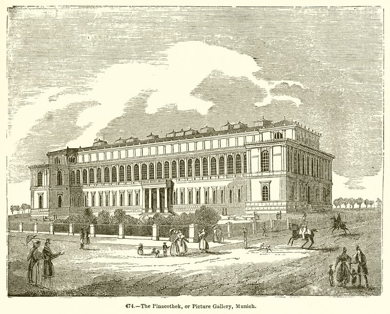 The Pinacothek, or Picture Gallery, Munich by English School