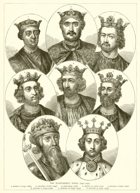 The Plantagenet Kings (1154-1399) by English School
