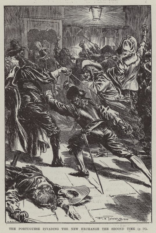 The Portuguese invading the New Exchange the second time by English School