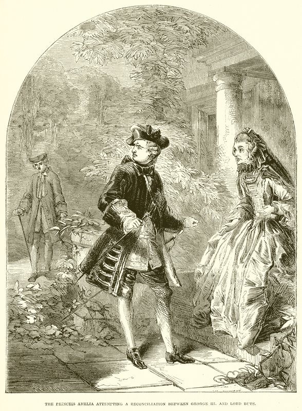 Princess Amelia Attempting a Reconciliation Between George III and Lord Bute by English School