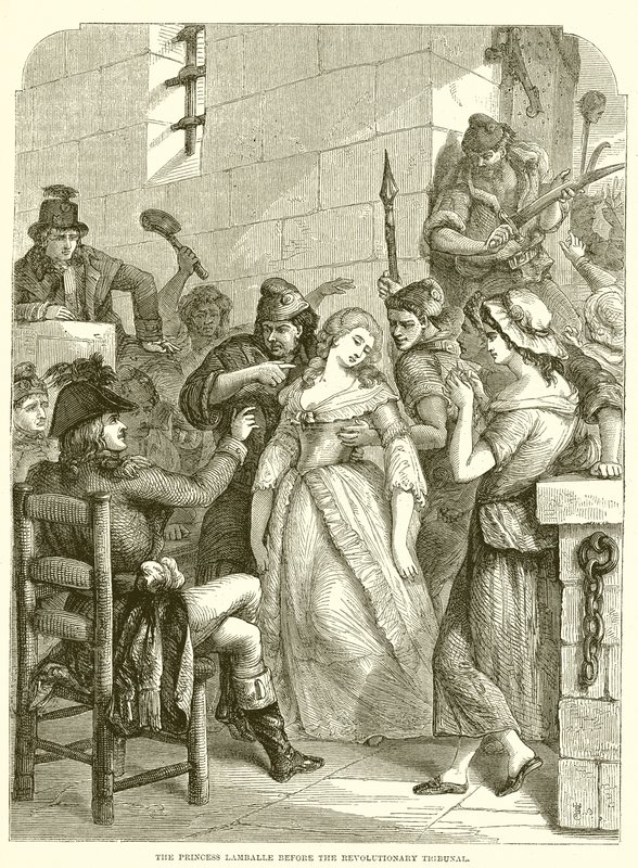 The Princess Lamballe before the Revolutionary Tribunal by English School