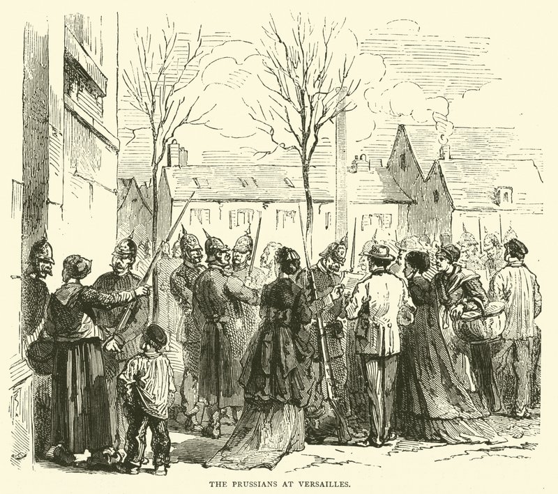 The Prussians at Versailles by English School