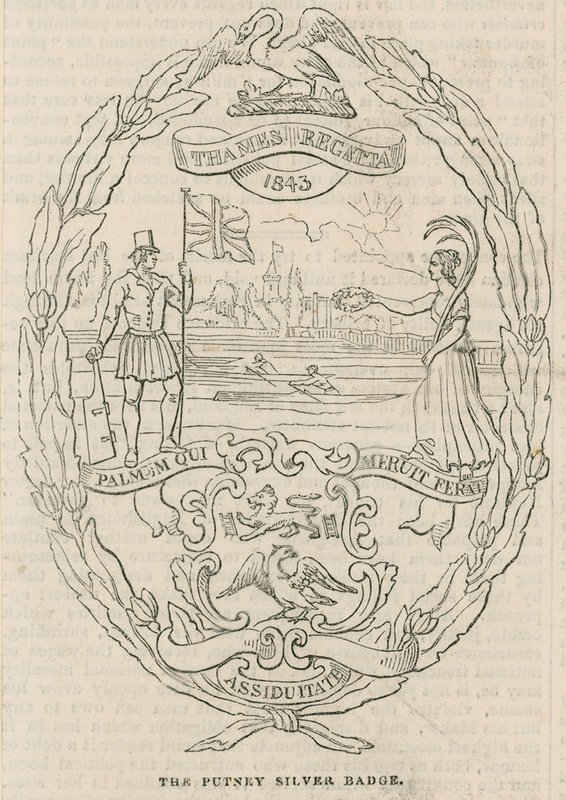 The Putney Silver Badge Awarded During the Thames Regatta by English School