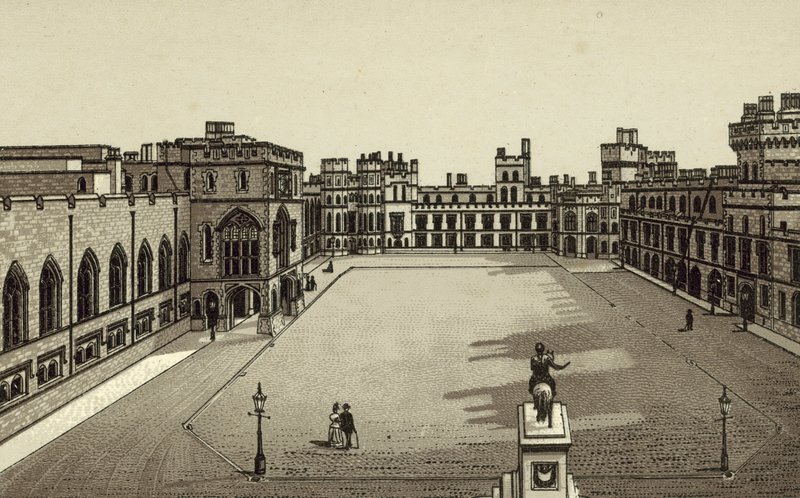 The Quadrangle Windsor Castle by English School