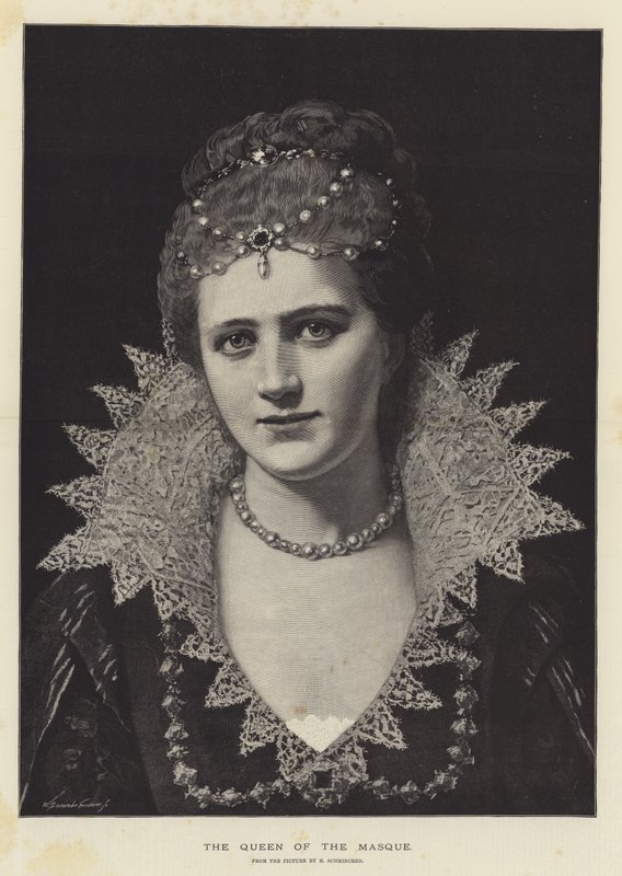 The Queen of the Masque by English School