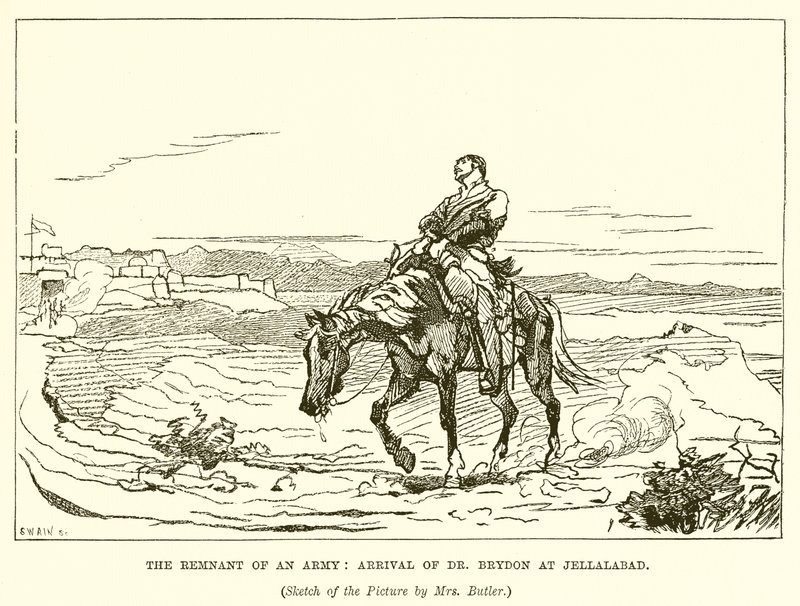 The Remnant of an Army: Arrival of Dr. Brydon at Jellalabad by English School