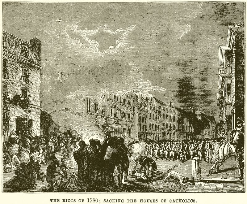 The Riots of 1780; Sacking the Houses of Catholics by English School