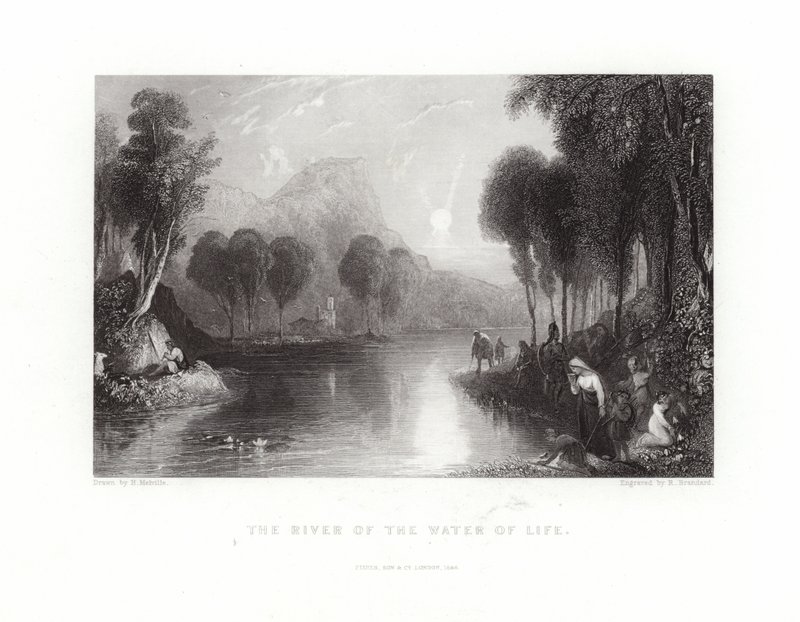 The River of the Water of Life by English School