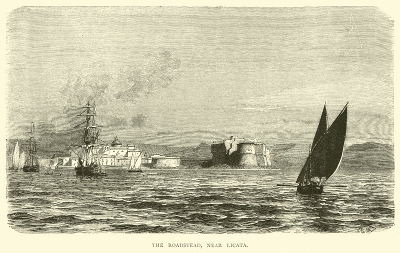 The Roadstead, Near Licata by English School