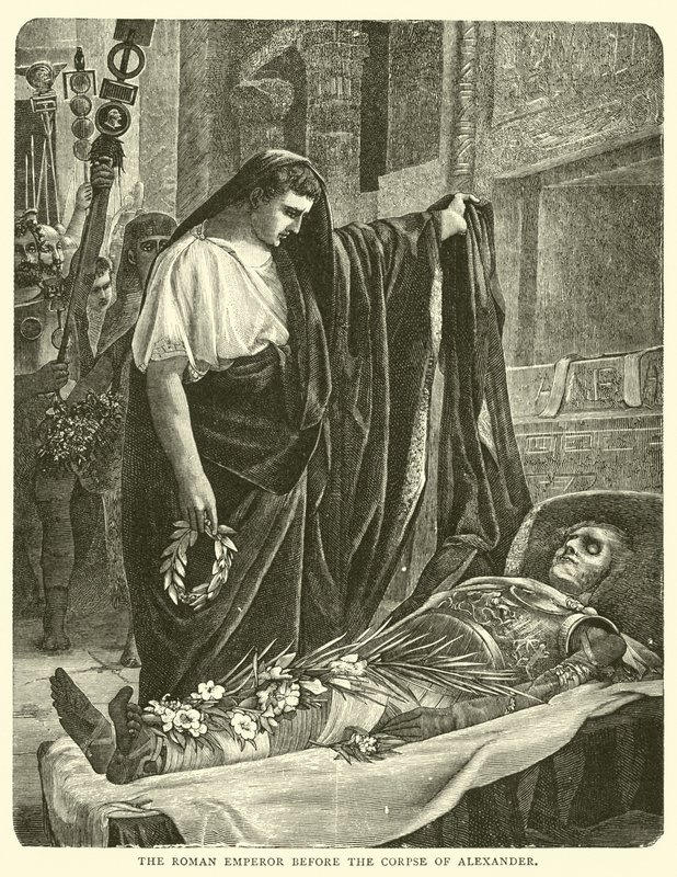 The Roman Emperor before the Corpse of Alexander by English School