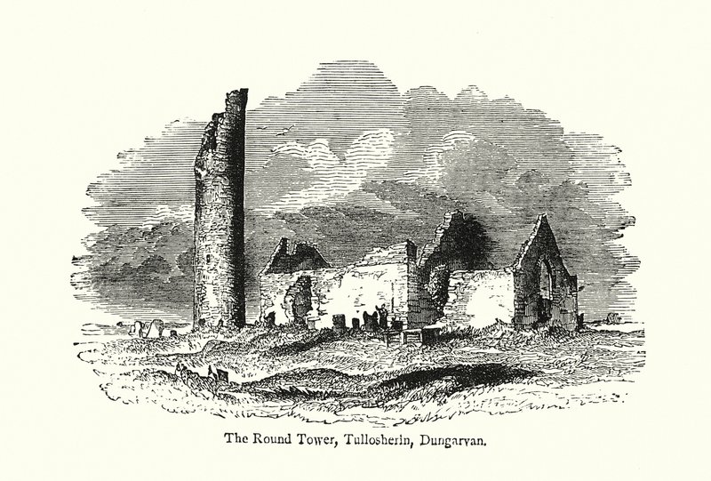 The Round Tower, Tullosherin, Dungarvan by English School