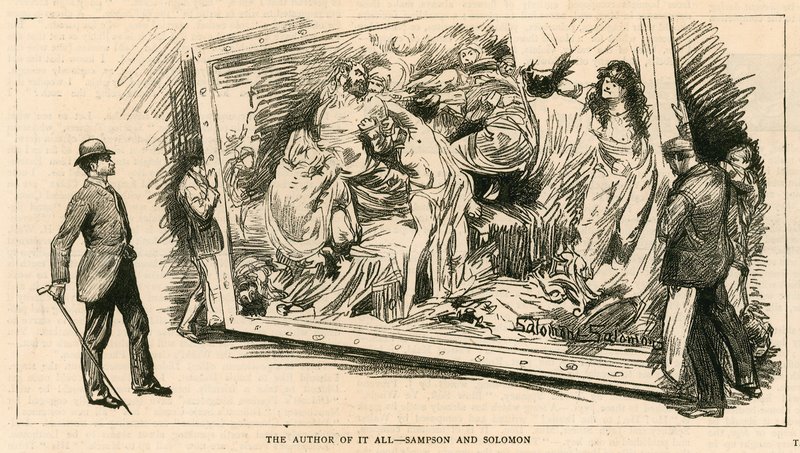 The Royal Academy, London; The Author of It All - Sampson and Solomon by English School