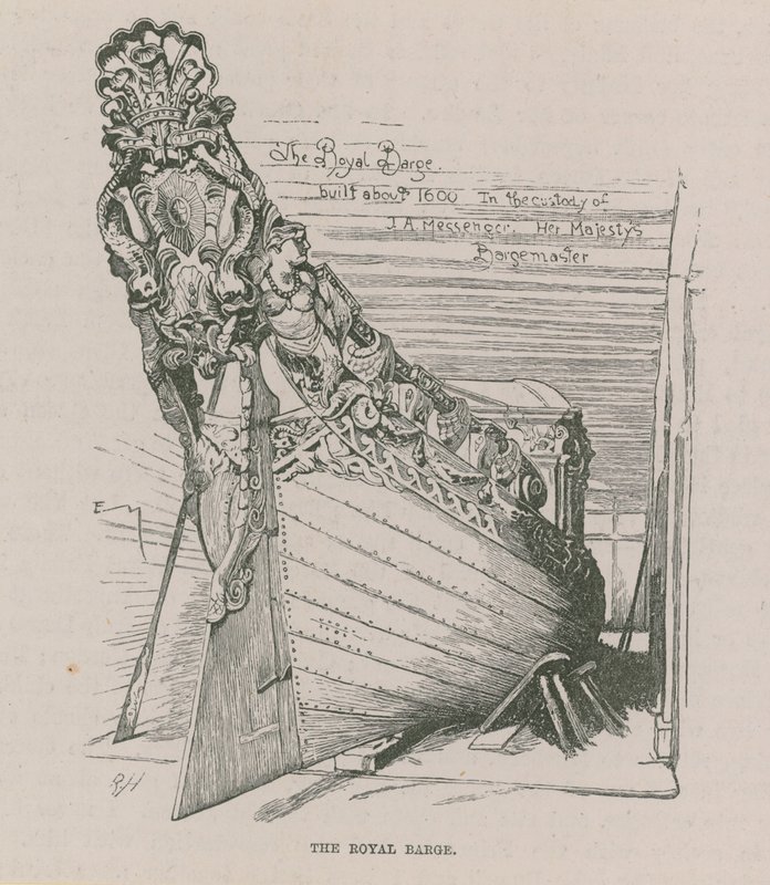 The Royal Barge by English School
