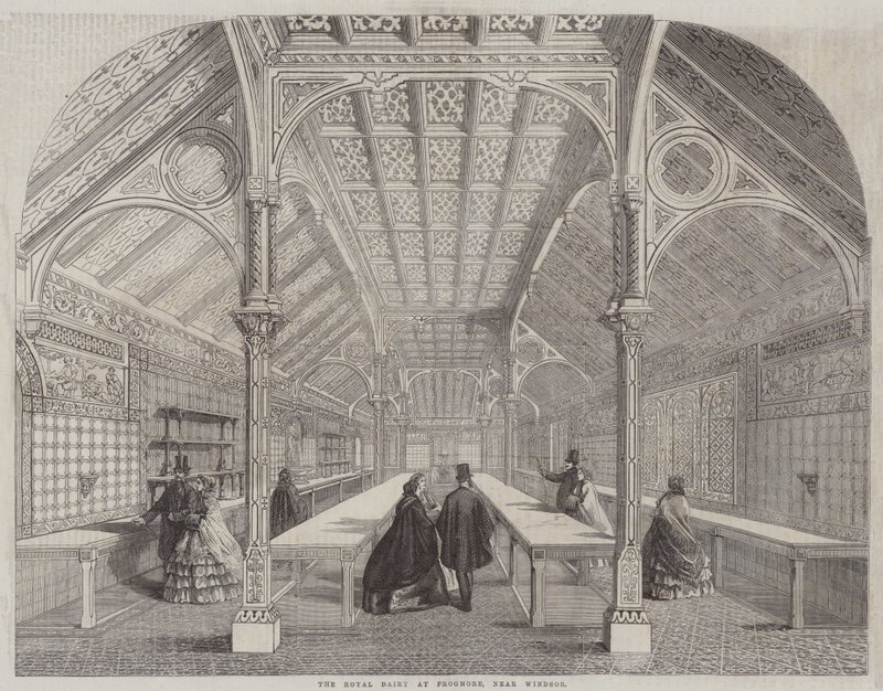 The Royal Dairy at Frogmore, near Windsor by English School