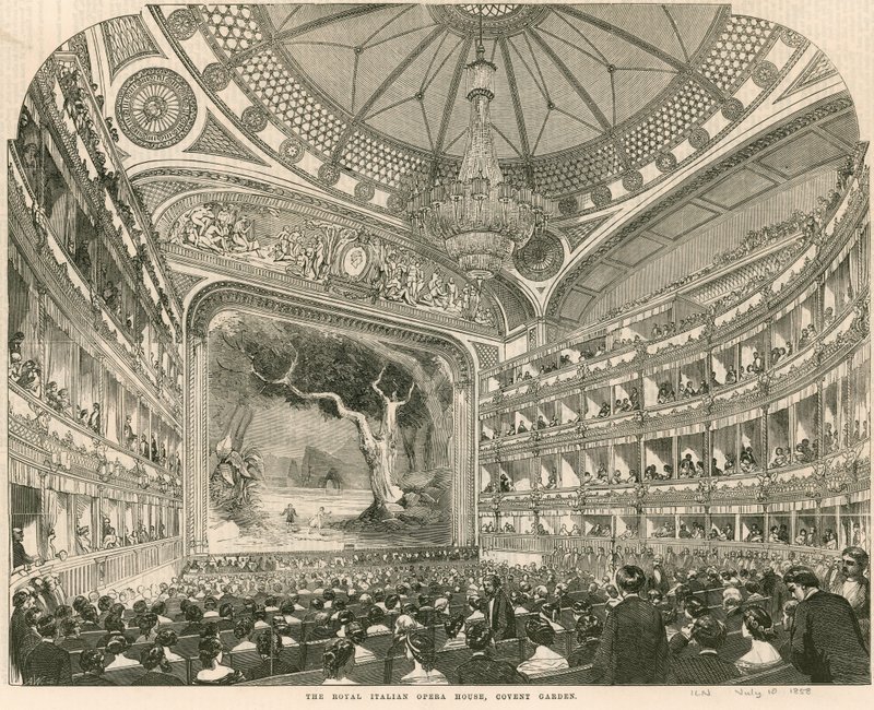 The Royal Italian Opera House, Covent Garden, London by English School
