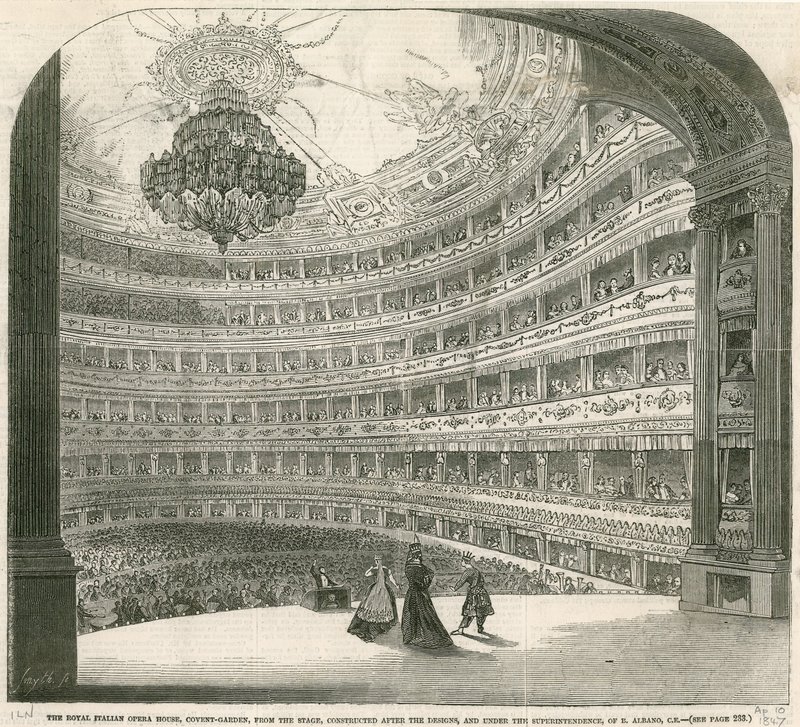 The Royal Italian Opera House, Covent Garden, London by English School