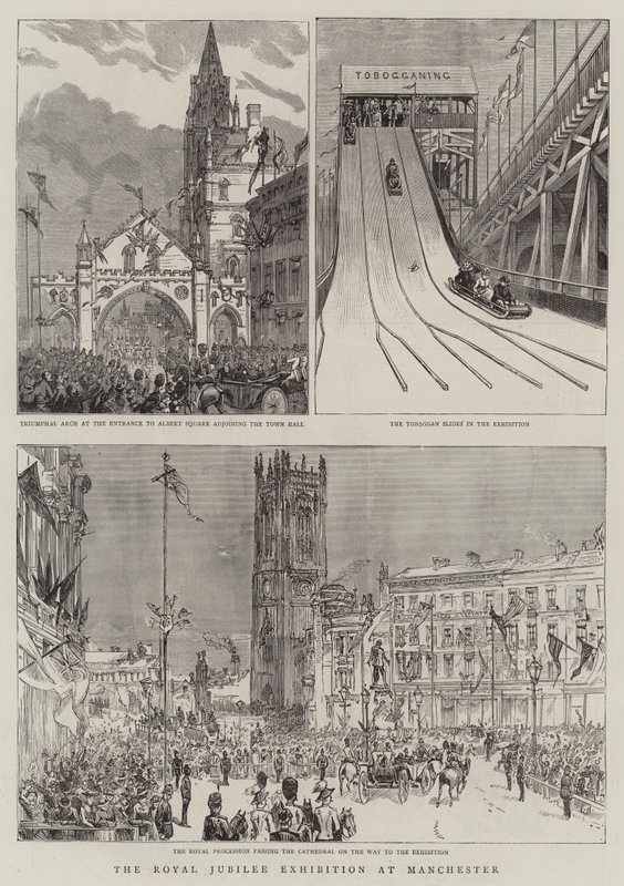 The Royal Jubilee Exhibition at Manchester by English School