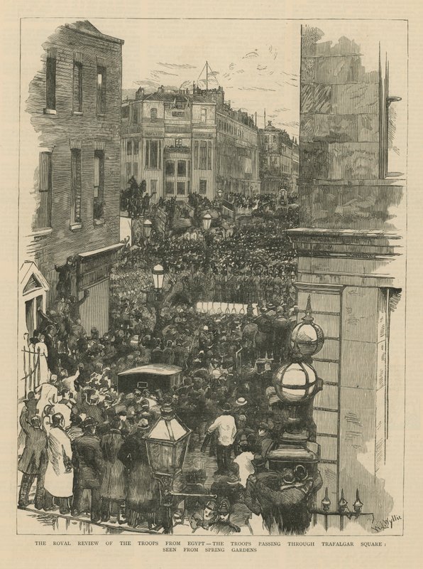 The Royal Review of the Troops from Egypt by English School