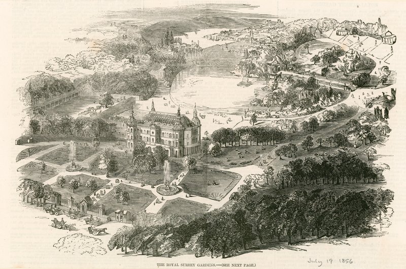 The Royal Surrey Gardens (Surrey Zoological Gardens), London by English School