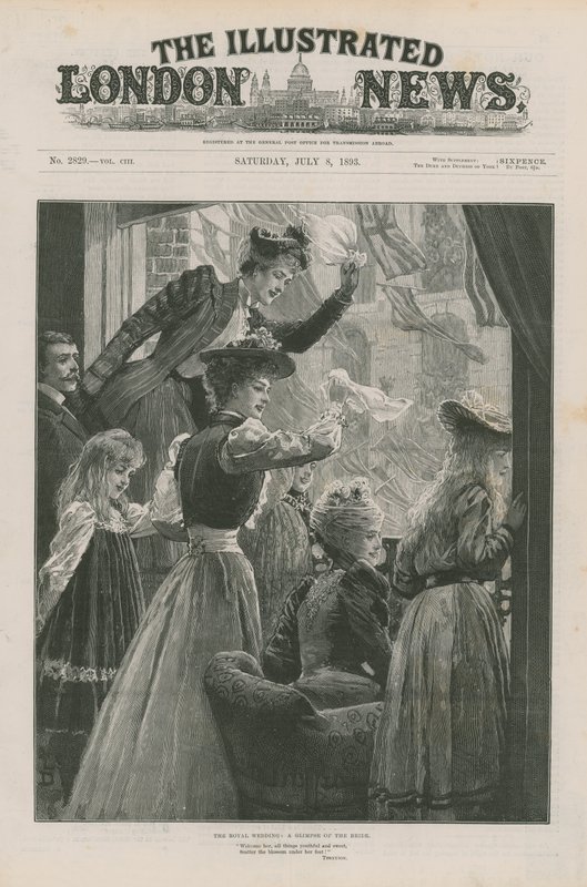 The Royal Wedding: A Glimpse of the Bride by English School