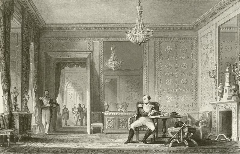 The Salon of Abdication, Fontainebleau by English School