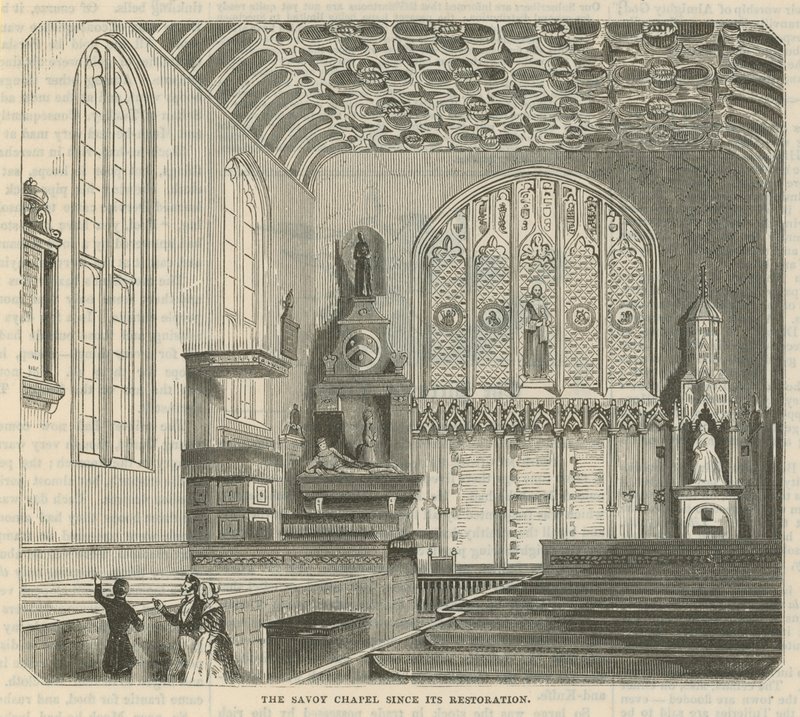 The Savoy Chapel Since Its Restoration by English School