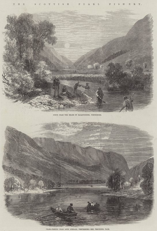 The Scottish Pearl Fishery by English School