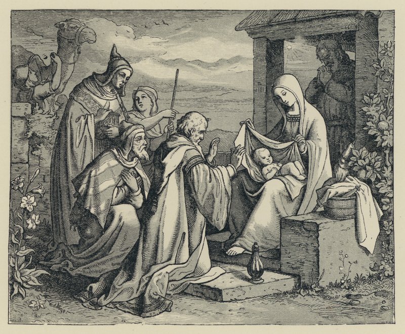 The Shepherds Adoring by English School