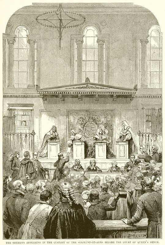 The Sheriffs appearing in the Custody of the Serjeant-at-Arms before Court of Queen