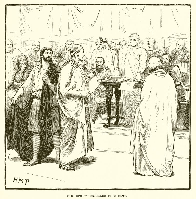 The Sophists expelled from Rome by English School