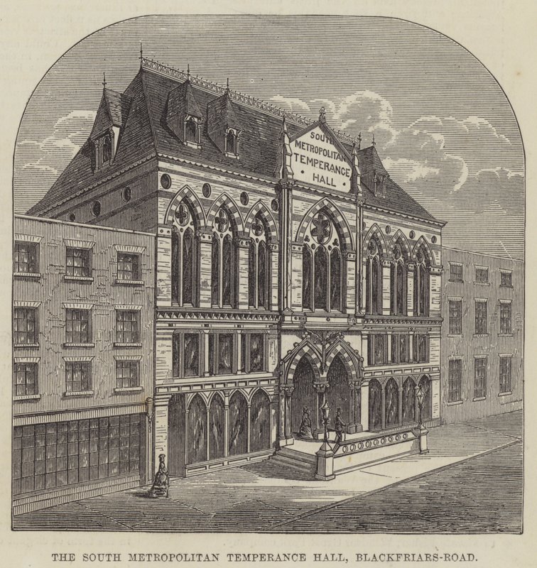 The South Metropolitan Temperance Hall, Blackfriars-Road by English School