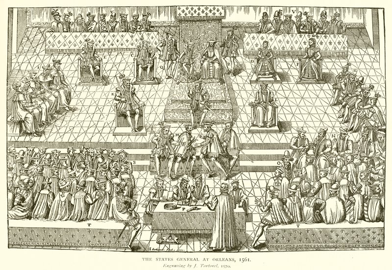 The States General at Orleans, 1561 by English School