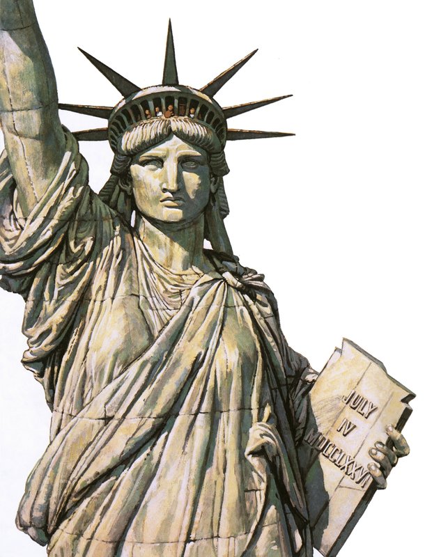 The Statue of Liberty on Bedloe