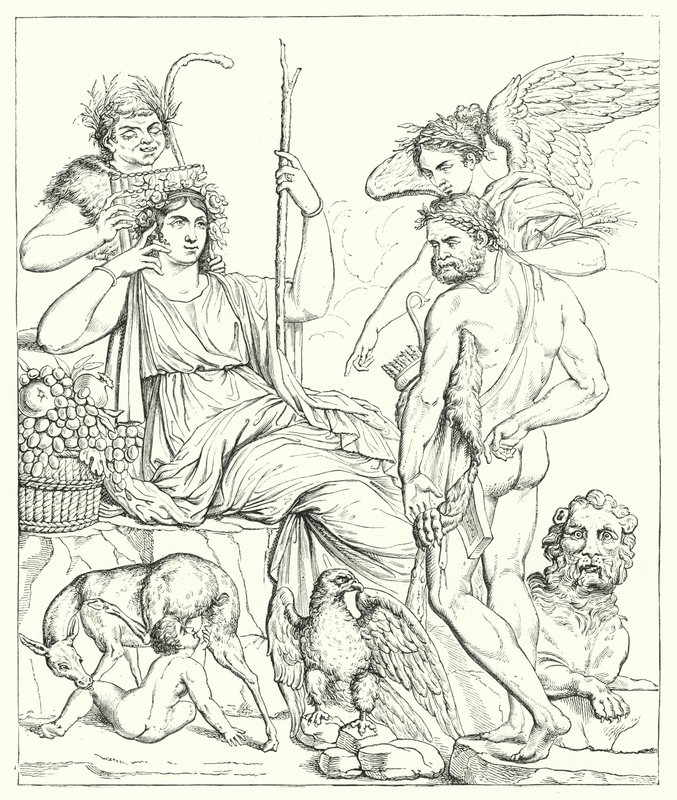The Story of Hercules and Telephus by English School