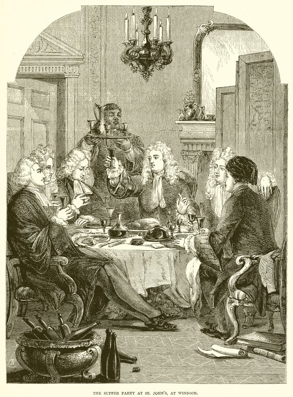 The Supper Party at St. Johns, at Windsor by English School