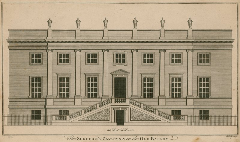 The Surgeons Theatre in the Old Bailey, London by English School