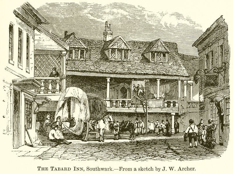 The Tabard Inn, Southwark by English School