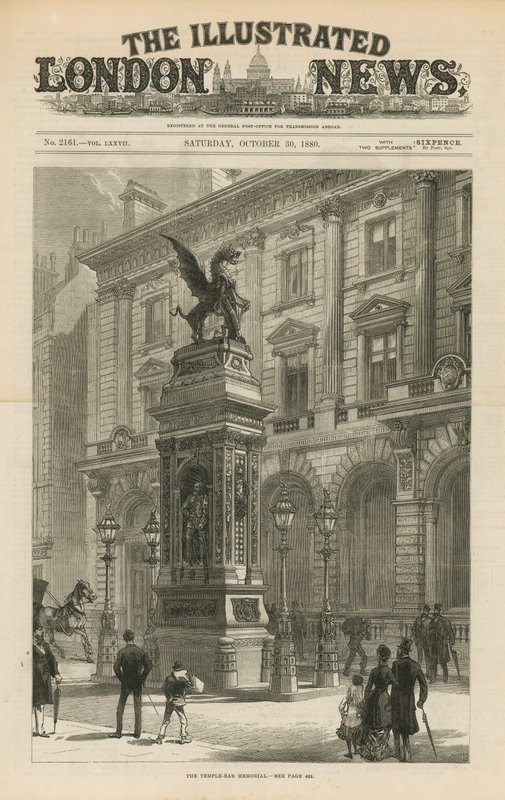 The Temple Bar Memorial by English School