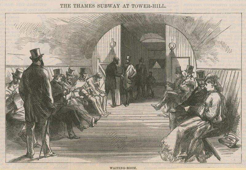 The Thames Subway at Tower Hill by English School