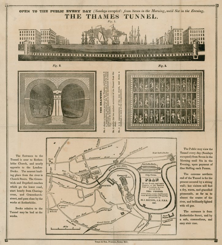 The Thames Tunnel by English School