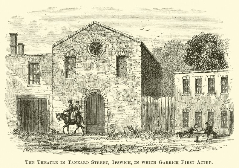 The Theatre in Tankard Street, Ipswich, in which Garrick First Acted by English School