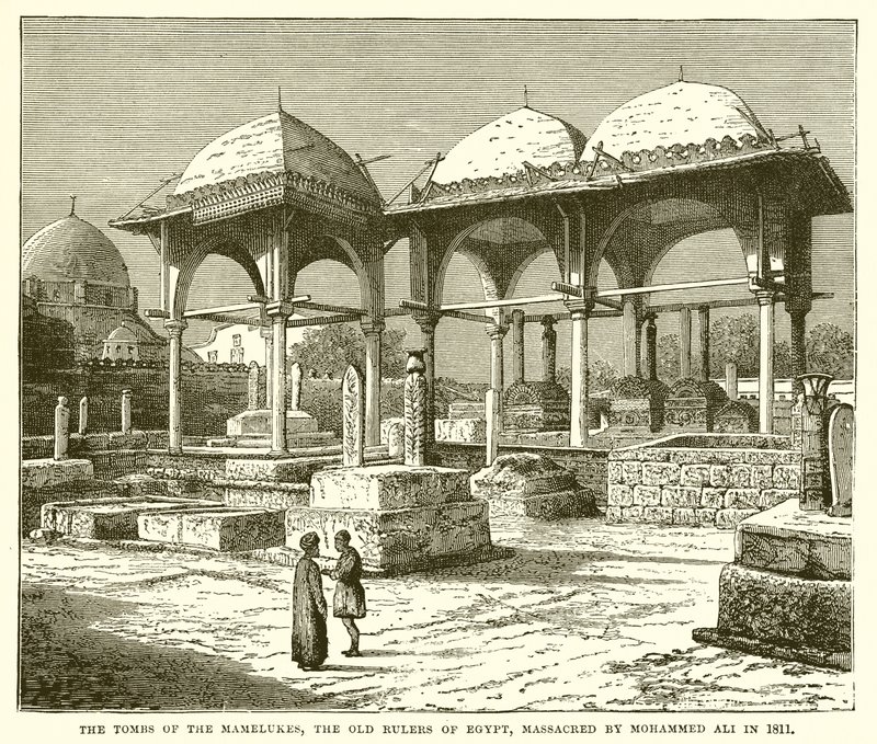 The Tombs of the Mamelukes, the Old Rulers of Egypt, Massacred by Mohammed Ali in 1811 by English School