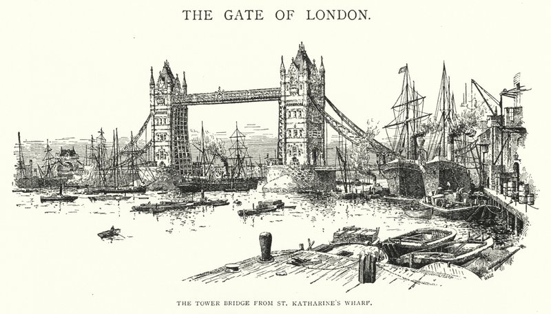 The Tower Bridge from St Katharine